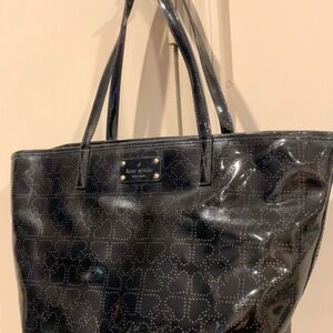 Kate Spade Black Pierced Hearts Purse